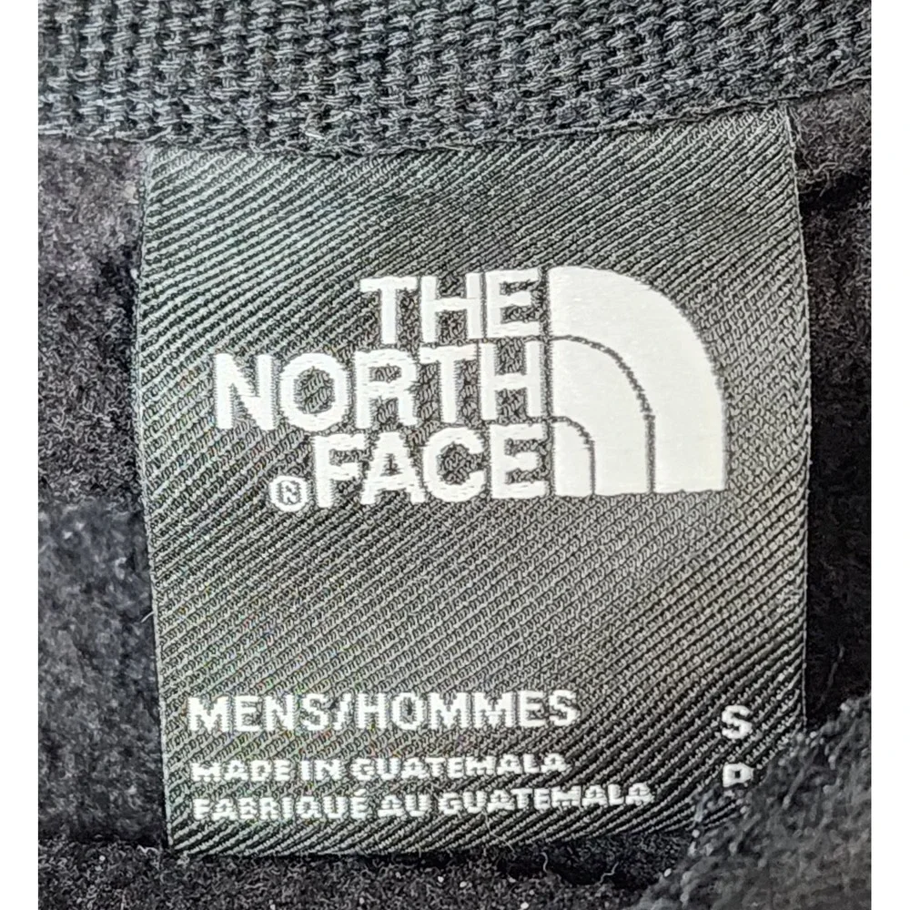 The North Face Pullover Hoodie Men's S Black White Bear Graphic Sweatshirt